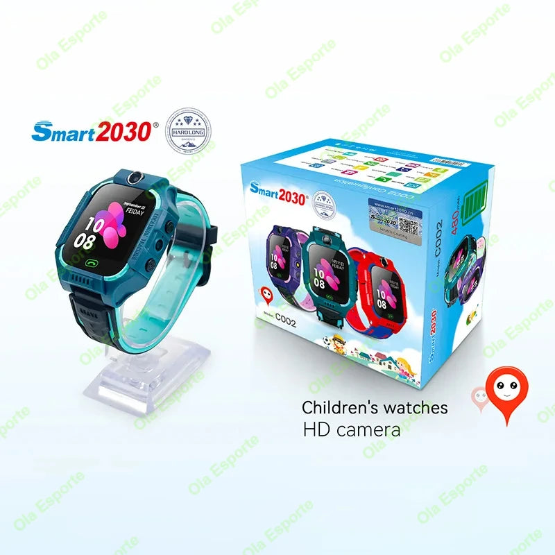 2025 Kid Smart Watch Sim Card For Children SOS Call Phone Camera Voice Chat Photo Smartwatch Boy Girl Security Protection Gift
