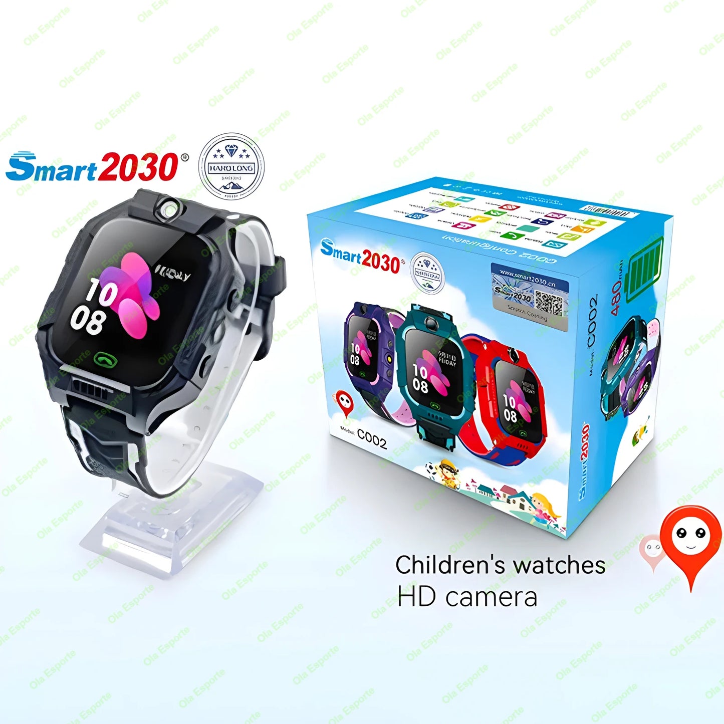 2025 Kid Smart Watch Sim Card For Children SOS Call Phone Camera Voice Chat Photo Smartwatch Boy Girl Security Protection Gift