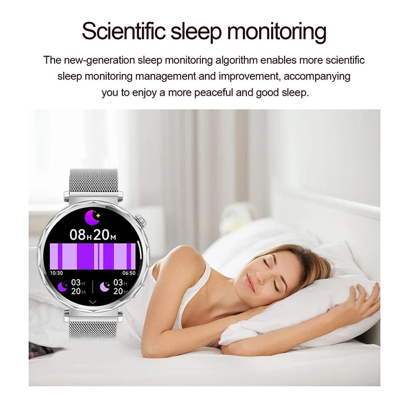 LIGE 2025 Smart Watch Ladies Full Touch Screen Sports Fitness Watch IP68 Waterproof Bluetooth For Android iOS Smartwatch Female