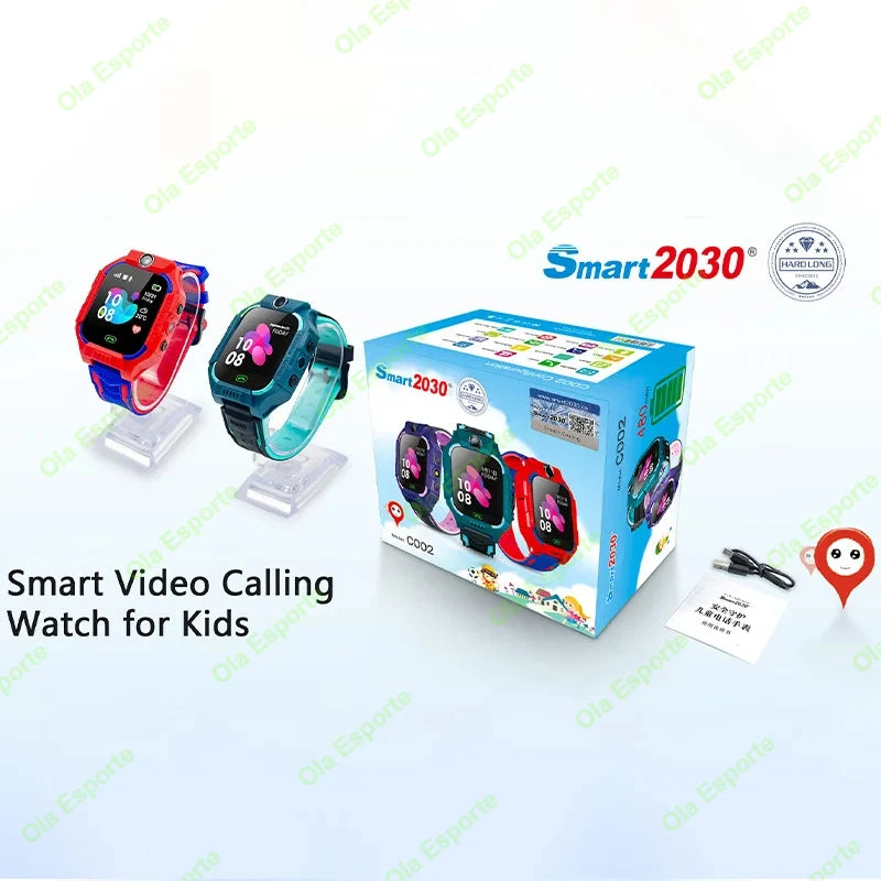 2025 Kid Smart Watch Sim Card For Children SOS Call Phone Camera Voice Chat Photo Smartwatch Boy Girl Security Protection Gift