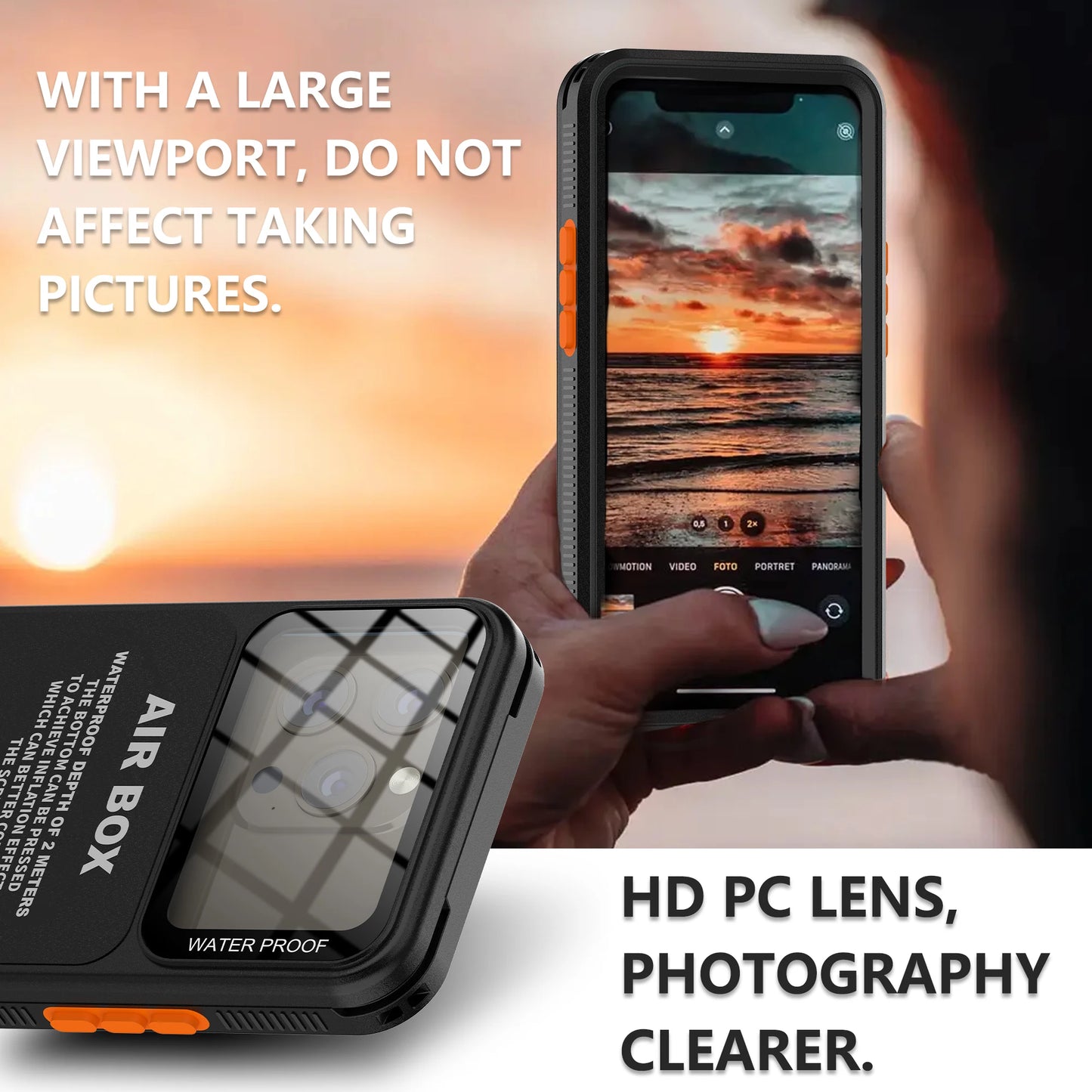 IP68 Waterproof Phone Case For iPhone 16 15 14 13 12 Pro Max Plus Underwater Taking Shockproof Dustproof Swimming Diving Cover