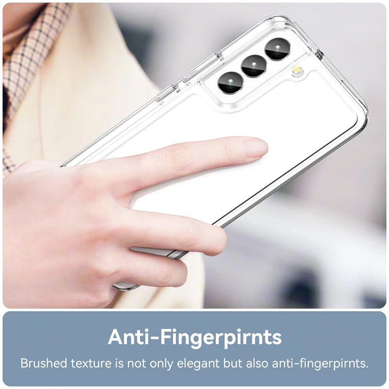 For Samsung S24 Ultra Case Cover Samsung Galaxy S24 S23 Ultra Plus Shockproof Clear Transparent Colour Fundas Samsung S24 Ultra