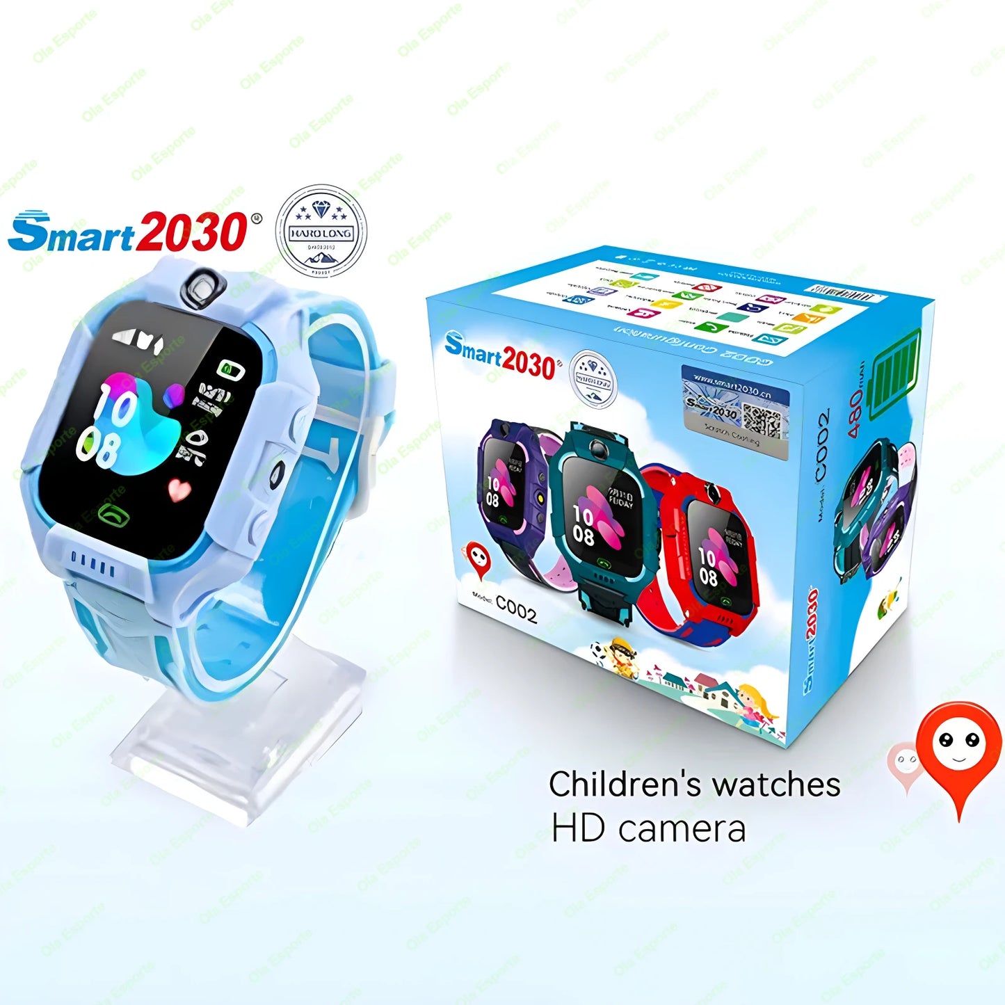 2025 Kid Smart Watch Sim Card For Children SOS Call Phone Camera Voice Chat Photo Smartwatch Boy Girl Security Protection Gift