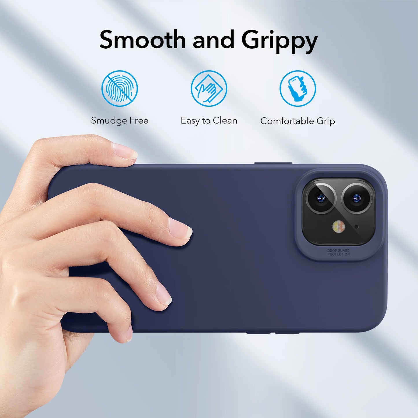 ESR for iPhone 12 / 12 Pro Cloud Soft Case for iPhone 12 Pro Max Super Liquid Silicone Rubber Yippee Cover for iPhone 12 mini