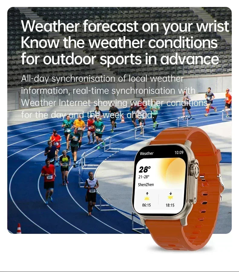 2025 New Smart Watch Series 10 Screen Bluetooth Call Heart Rate Blood Pressure GPS Smartwatch for Android IOS Sports Watch