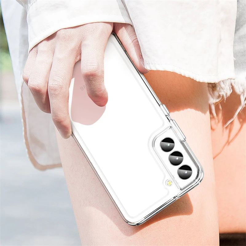 For Samsung S24 Ultra Case Cover Samsung Galaxy S24 S23 Ultra Plus Shockproof Clear Transparent Colour Fundas Samsung S24 Ultra