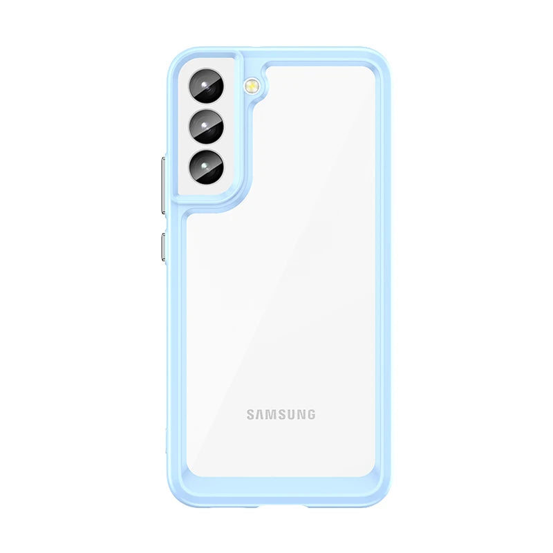 For Samsung S24 Ultra Case Cover Samsung Galaxy S24 S23 Ultra Plus Shockproof Clear Transparent Colour Fundas Samsung S24 Ultra