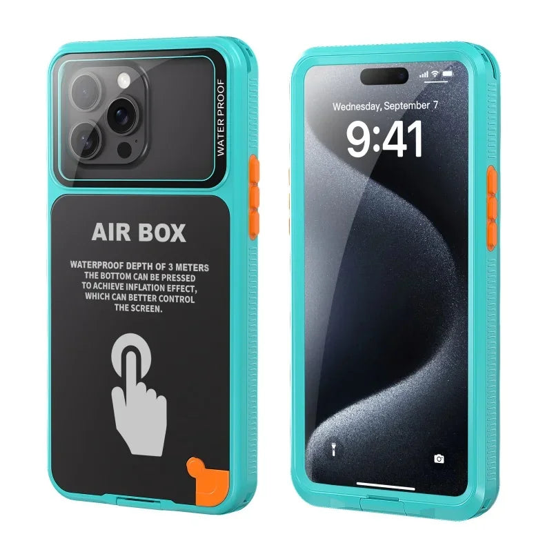 IP68 Waterproof Phone Case For iPhone 16 15 14 13 12 Pro Max Plus Underwater Taking Shockproof Dustproof Swimming Diving Cover