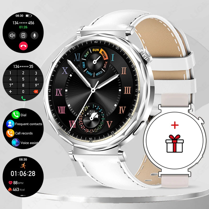 LIGE 2025 Smart Watch Ladies Full Touch Screen Sports Fitness Watch IP68 Waterproof Bluetooth For Android iOS Smartwatch Female
