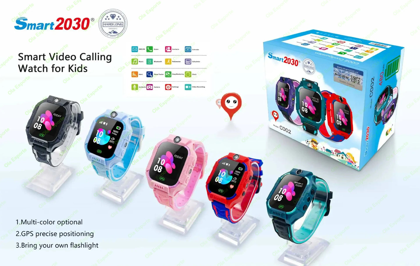 2025 Kid Smart Watch Sim Card For Children SOS Call Phone Camera Voice Chat Photo Smartwatch Boy Girl Security Protection Gift