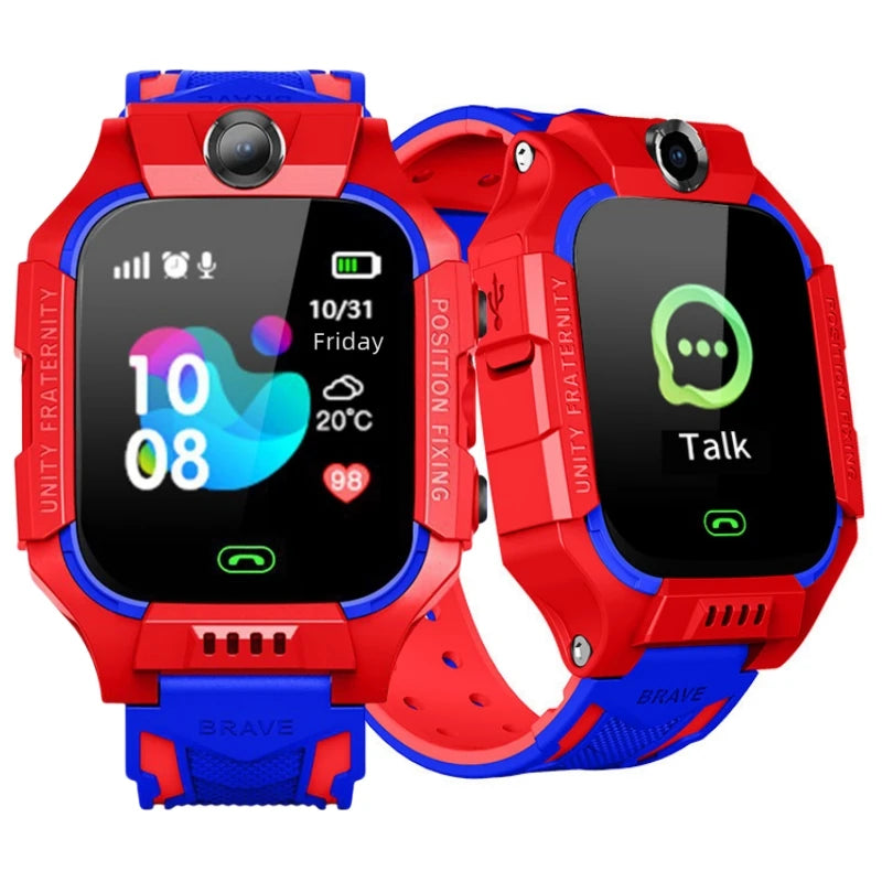 Smart Watch For Kid SOS Call Children Watches Sim Card Location Tracker Smartwatch Alarm Clock Calculator Game Camera Flashlight