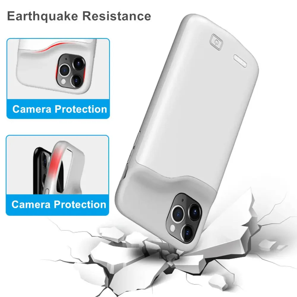 6800mAh Battery Case for iPhone 12 Pro 11 Pro Max Power Bank Charging Charger Cover for iPhone XS Max XR 7 8 Plus 6s SE 2020