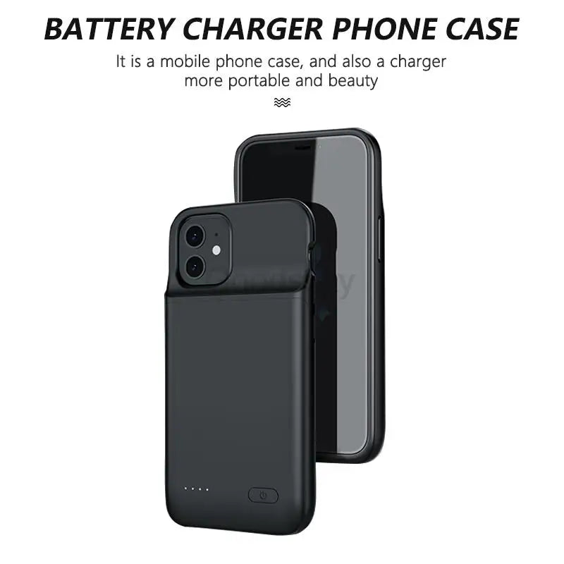 Battery Charger Cases For iPhone 12 13 14 Pro Max 14 Plus Power Case For iPhone 12 13 Mini Extenal Battery charging PowerBank