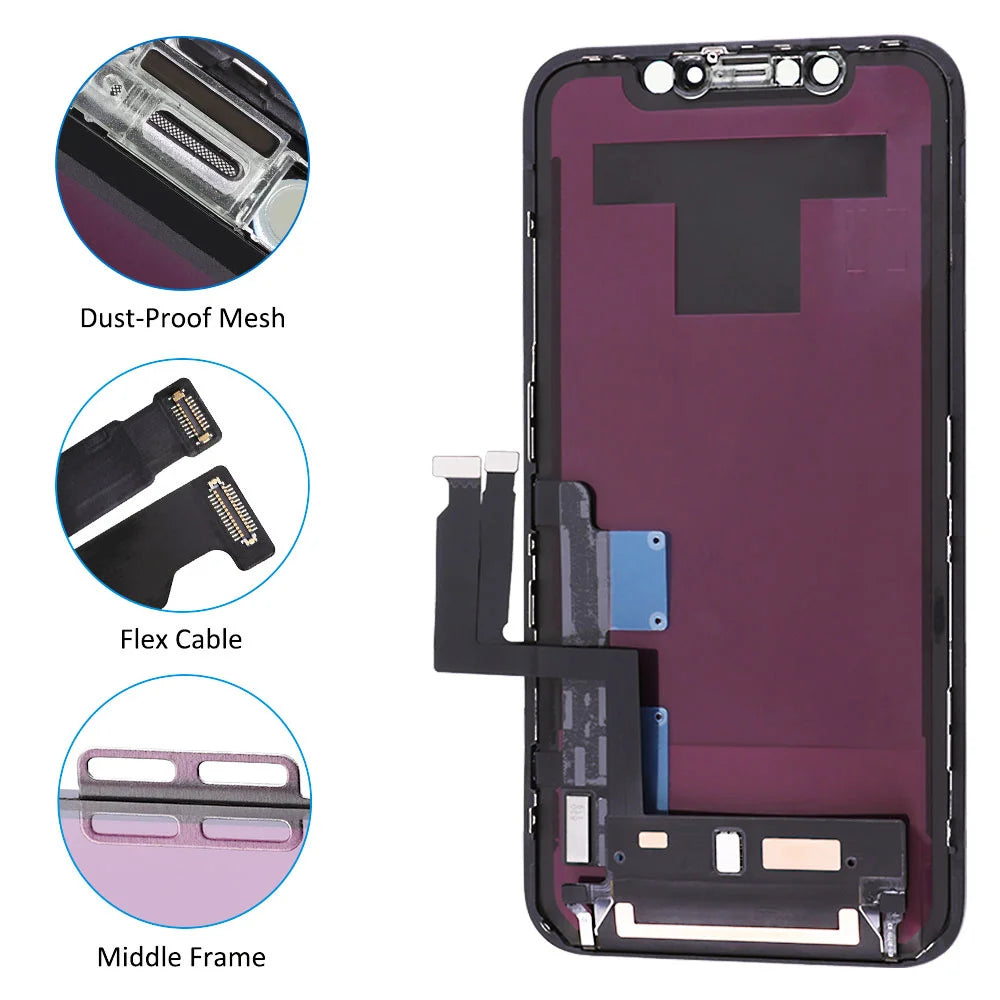 OLED Pantalla For iphone X LCD XR 11 Screen OLED LCD Display Touch Screen Digitizer Assembly For iPhone X XS Max LCD Replacement
