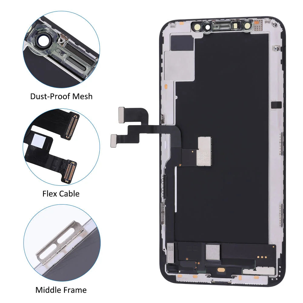 OLED Pantalla For iphone X LCD XR 11 Screen OLED LCD Display Touch Screen Digitizer Assembly For iPhone X XS Max LCD Replacement