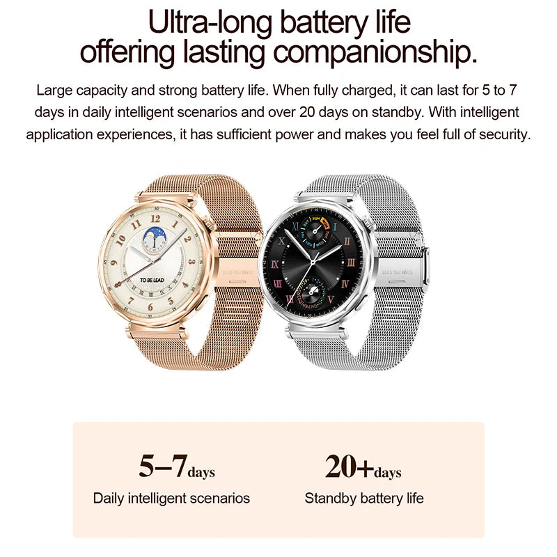 LIGE 2025 Smart Watch Ladies Full Touch Screen Sports Fitness Watch IP68 Waterproof Bluetooth For Android iOS Smartwatch Female