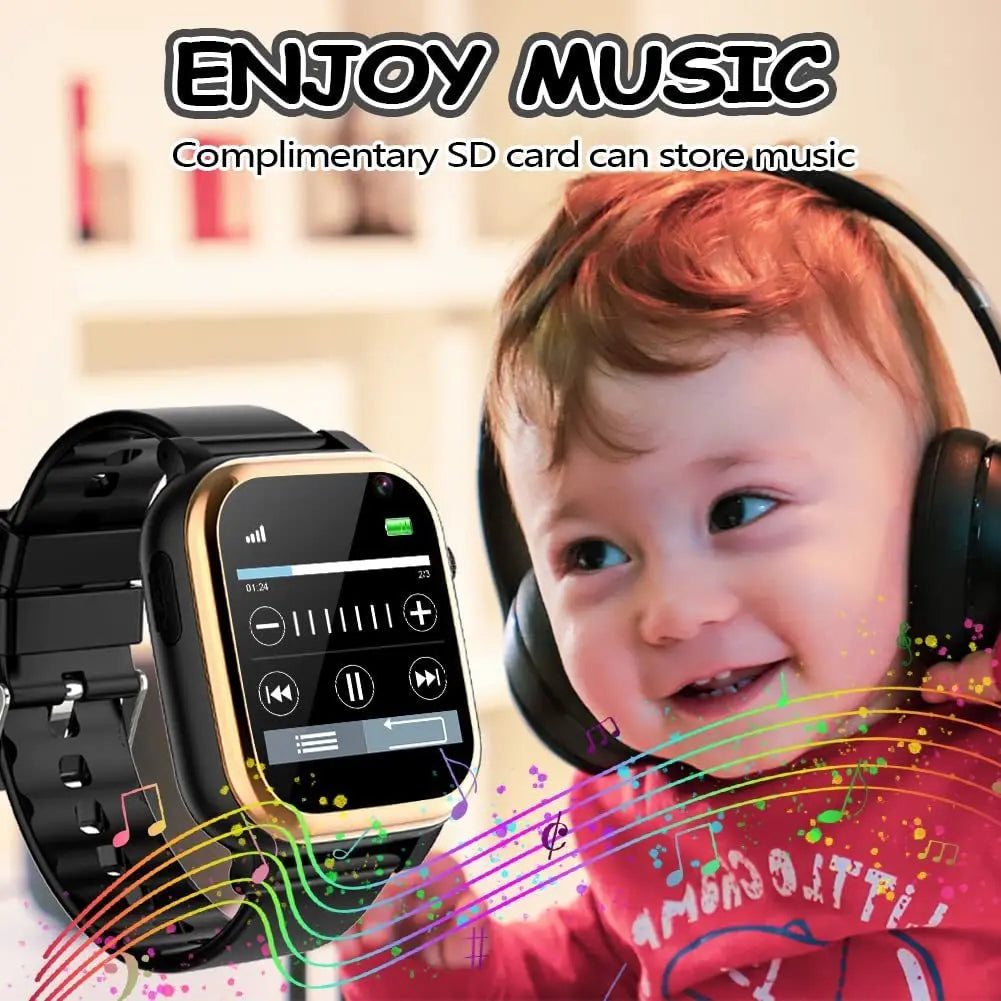 Smart Watch Kids HD Touch Screen Camera Music Player With 16 Puzzle Games Pedometer Calculator Flashlight 12/24hr Kids Watche