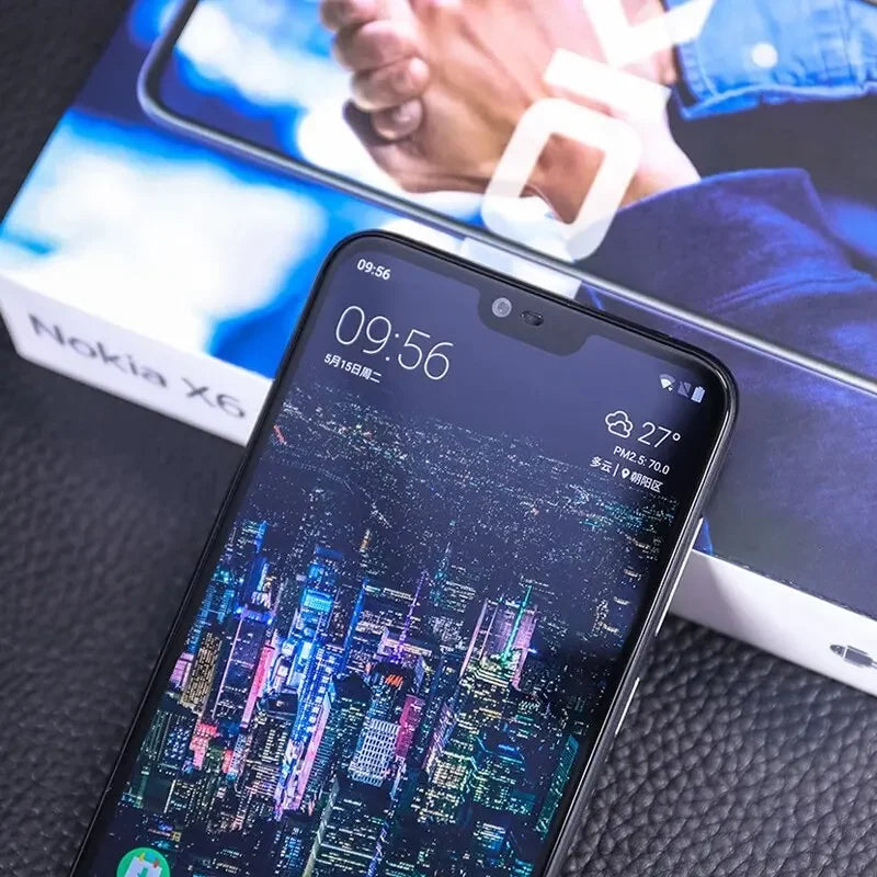 Nokia X6 4G Smartphone Android smartphone full screen dual-card dual standby 4G 64G unlocked Used Phone