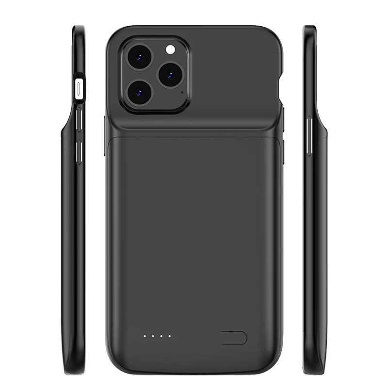 Battery Charger Case For iPhone 12 Pro Max Power Case Liquid silicone shockproof Extenal PowerBank Cove For iPhone 12 Mini Capa