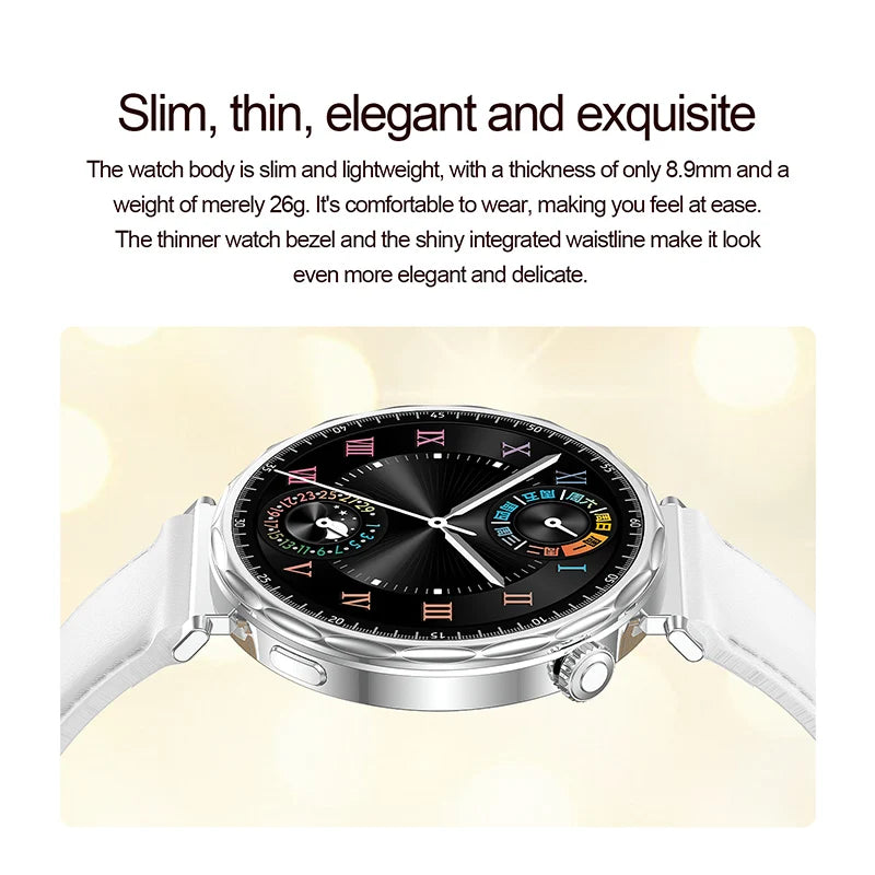 LIGE 2025 Smart Watch Ladies Full Touch Screen Sports Fitness Watch IP68 Waterproof Bluetooth For Android iOS Smartwatch Female
