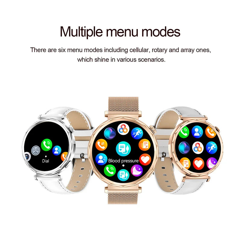 LIGE 2025 Smart Watch Ladies Full Touch Screen Sports Fitness Watch IP68 Waterproof Bluetooth For Android iOS Smartwatch Female