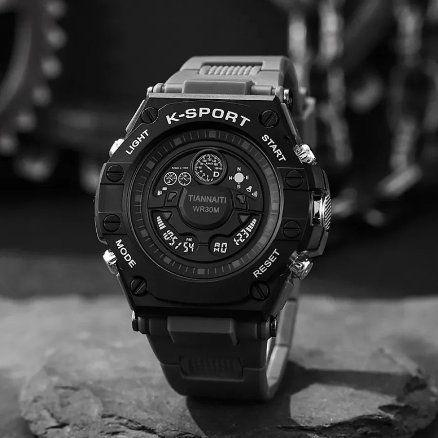 Sports Watch For Men Outdoor Military Sports Watches Alarm Clock Multifunction Digital Wristwatch for man kids Boys Student Teen