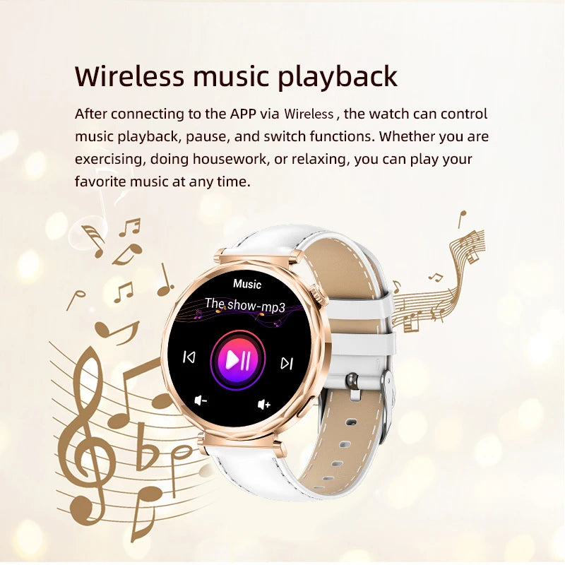 LIGE 2025 Smart Watch Ladies Full Touch Screen Sports Fitness Watch IP68 Waterproof Bluetooth For Android iOS Smartwatch Female