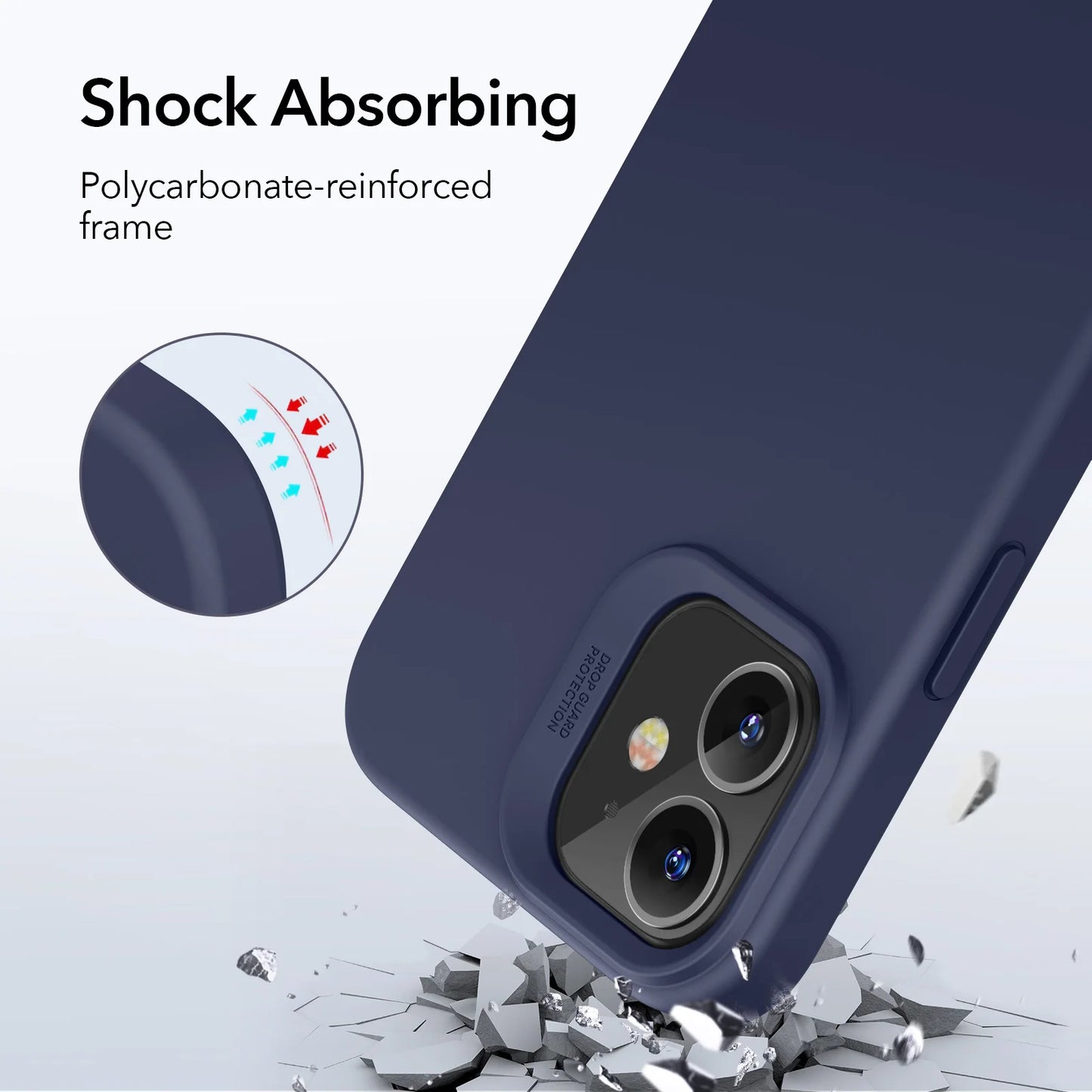 ESR for iPhone 12 / 12 Pro Cloud Soft Case for iPhone 12 Pro Max Super Liquid Silicone Rubber Yippee Cover for iPhone 12 mini