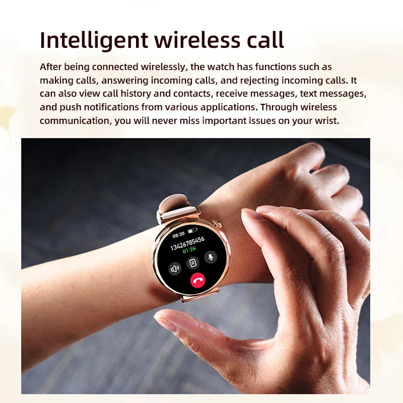 LIGE 2025 Smart Watch Ladies Full Touch Screen Sports Fitness Watch IP68 Waterproof Bluetooth For Android iOS Smartwatch Female