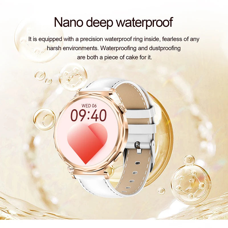 LIGE 2025 Smart Watch Ladies Full Touch Screen Sports Fitness Watch IP68 Waterproof Bluetooth For Android iOS Smartwatch Female