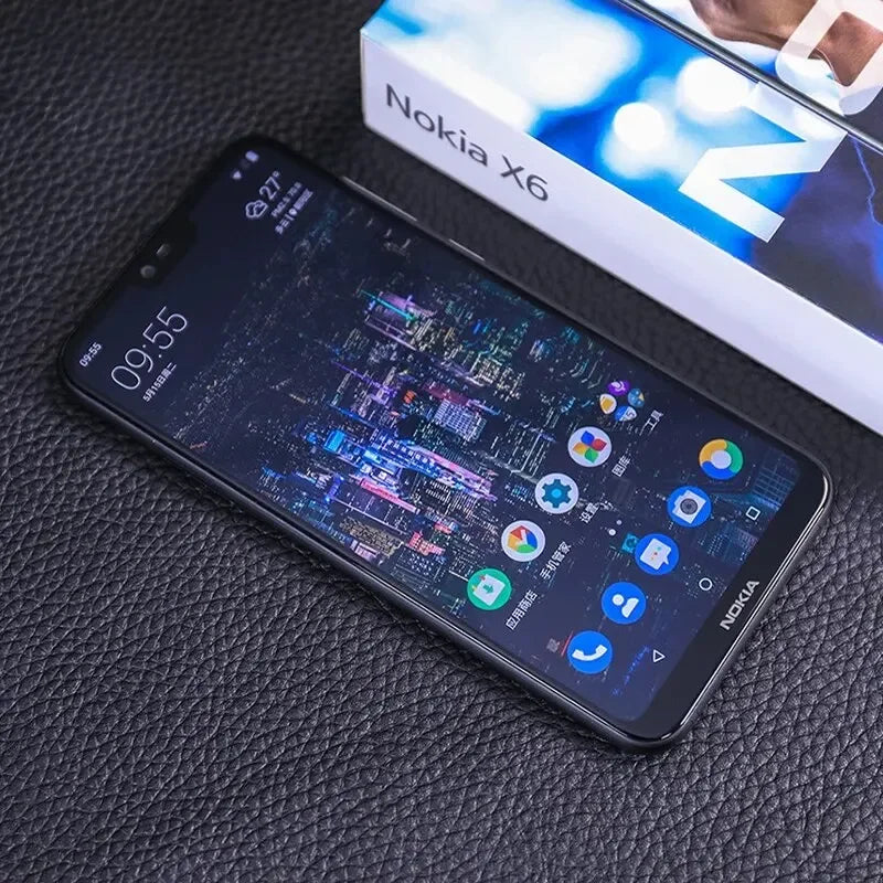 Nokia X6 4G Smartphone Android smartphone full screen dual-card dual standby 4G 64G unlocked Used Phone