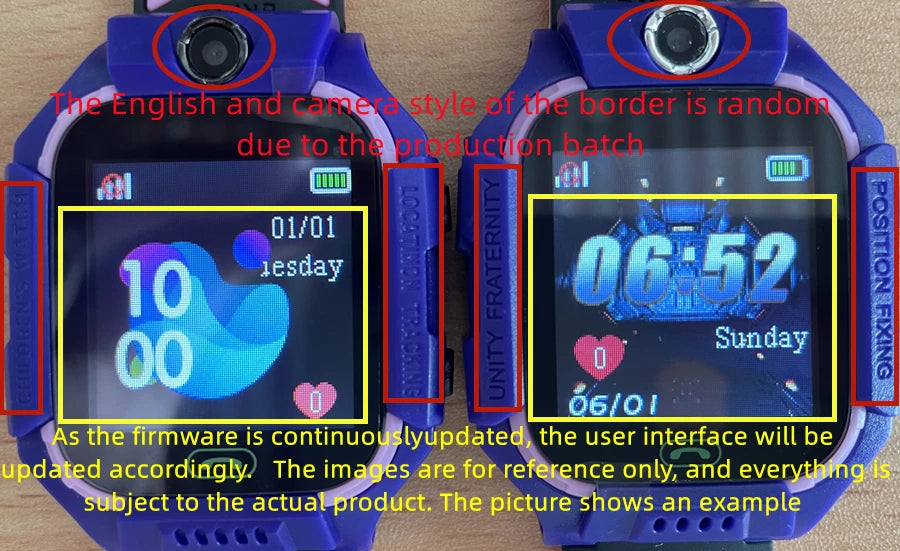 Smart Watch For Kid SOS Call Children Watches Sim Card Location Tracker Smartwatch Alarm Clock Calculator Game Camera Flashlight