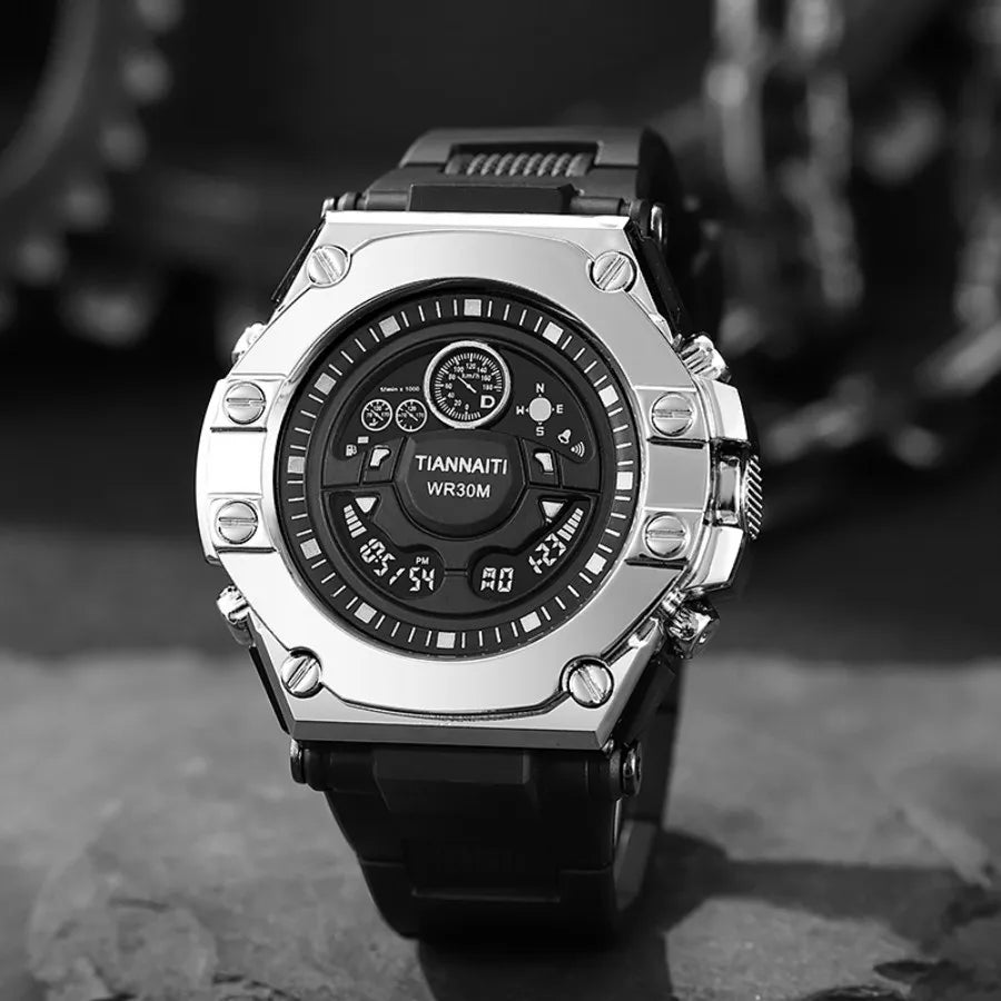 Sports Watch For Men Outdoor Military Sports Watches Alarm Clock Multifunction Digital Wristwatch for man kids Boys Student Teen