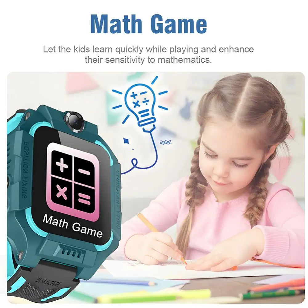 Kids Smart Watche GPS Video Call SOS IP67 Waterproof Children Smartwatch Camera Monitor Tracker Location Watch For Boys Girls