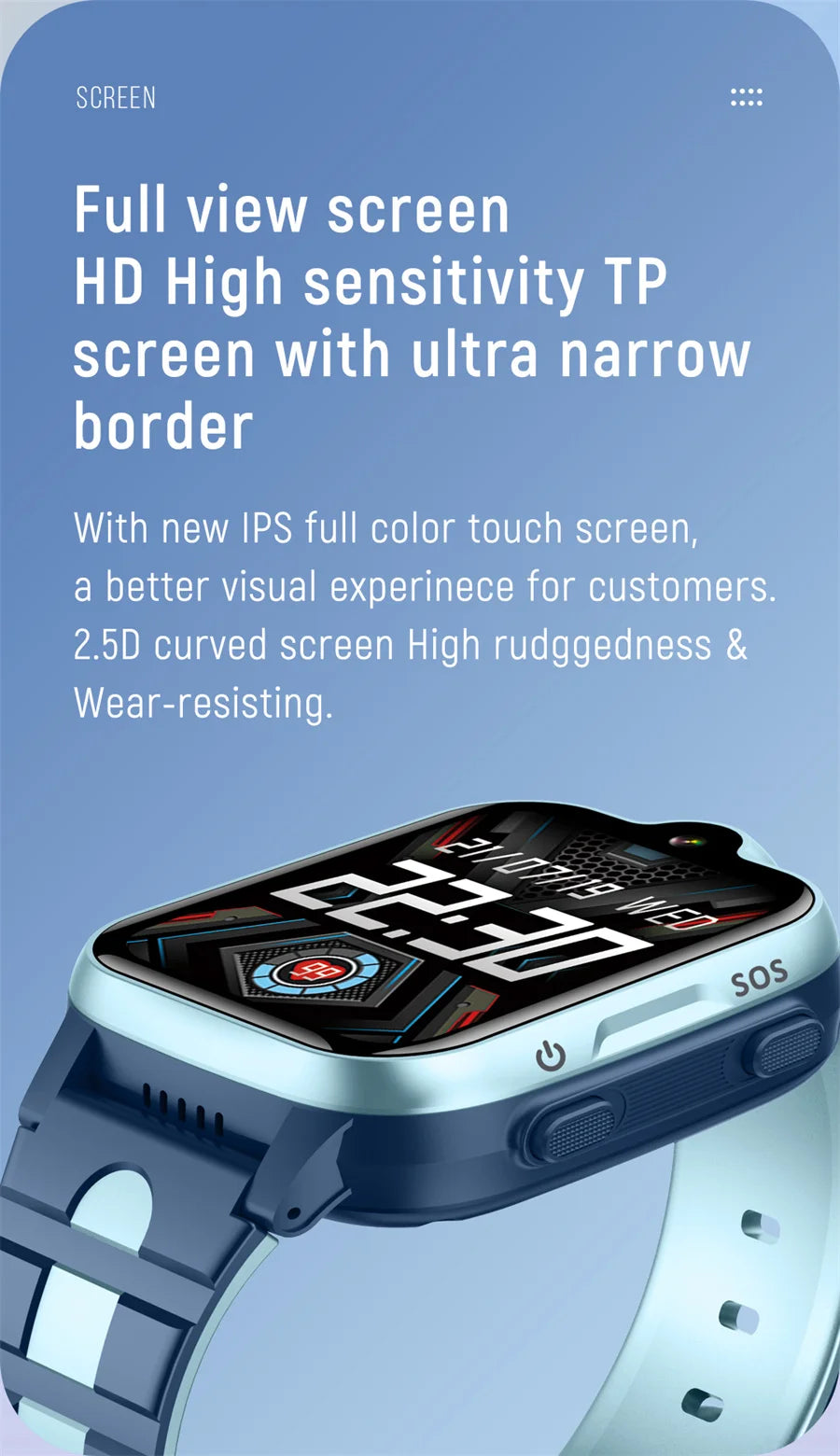 Xiaomi Mijia Kid Smart Watch 4G Children Video Call GPS SOS SIM Sports Bracelet Alarm Clock Kids Sound Smarwatch for Android IOS