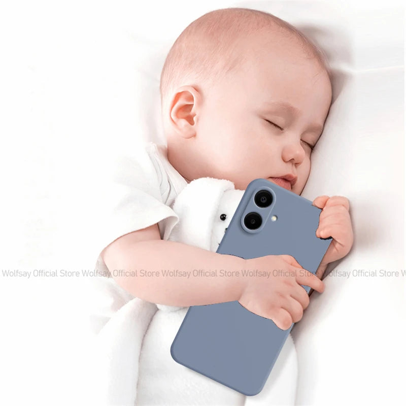 For Samsung Galaxy A06 Case For Samsung Galaxy A06 Cover Funda Shockproof Liquid Silicone TPU Phone Cover For Samsung Galaxy A06