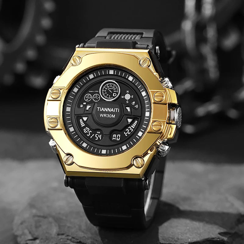 Sports Watch For Men Outdoor Military Sports Watches Alarm Clock Multifunction Digital Wristwatch for man kids Boys Student Teen