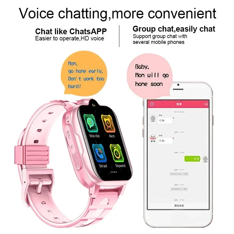 Xiaomi Mijia Kid Smart Watch 4G Children Video Call GPS SOS SIM Sports Bracelet Alarm Clock Kids Sound Smarwatch for Android IOS