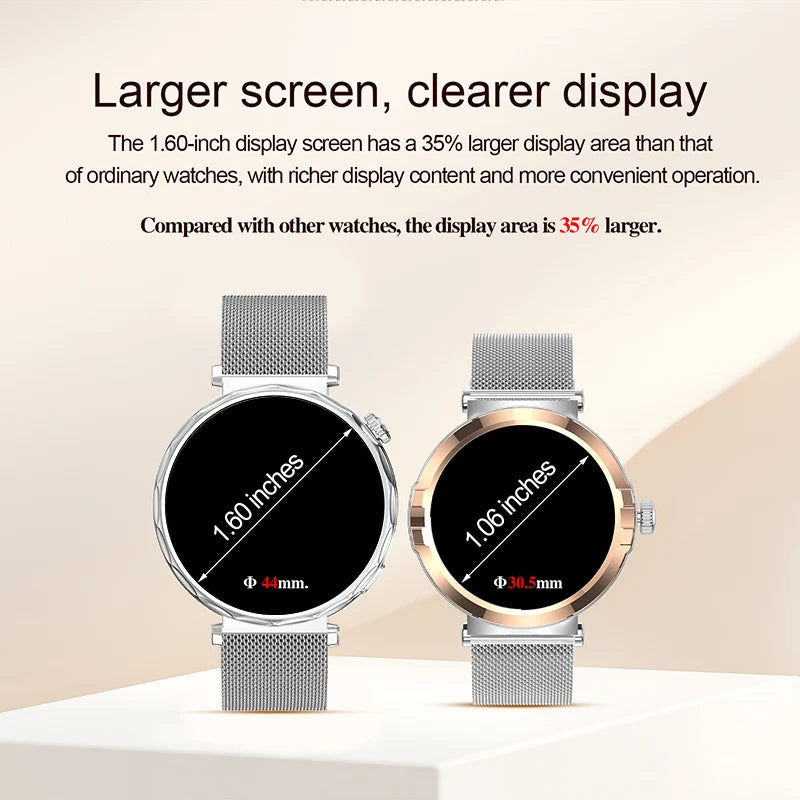 LIGE 2025 Smart Watch Ladies Full Touch Screen Sports Fitness Watch IP68 Waterproof Bluetooth For Android iOS Smartwatch Female