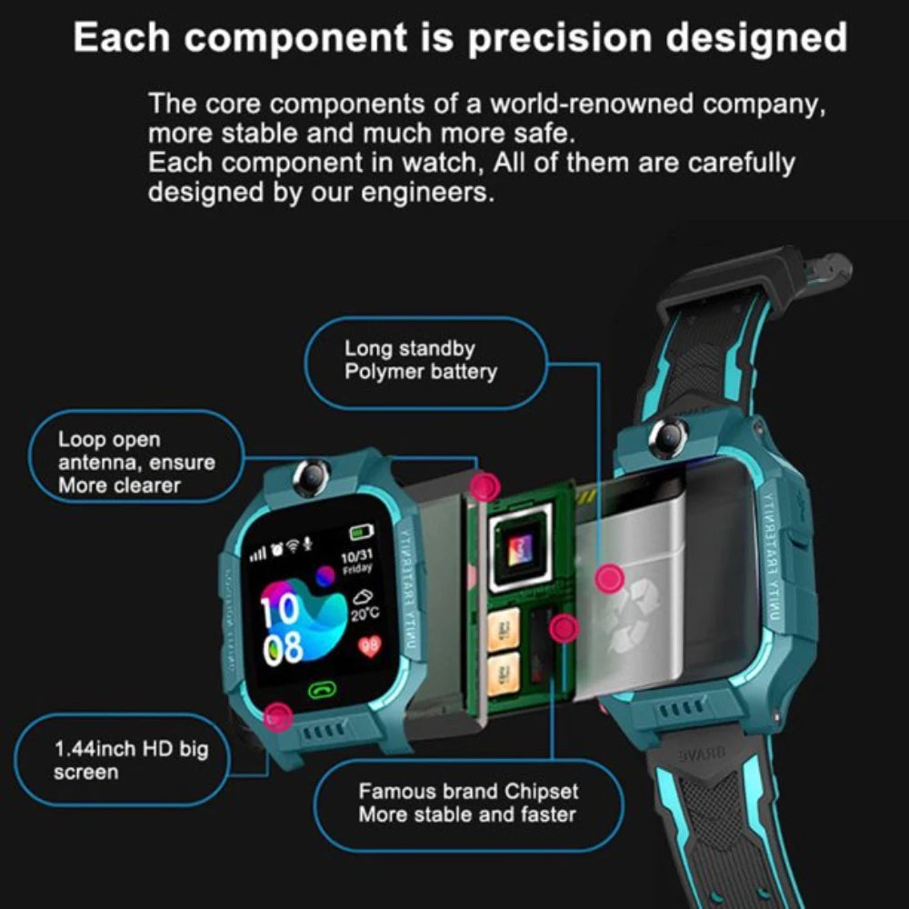 Kids Smart Watche GPS Video Call SOS IP67 Waterproof Children Smartwatch Camera Monitor Tracker Location Watch For Boys Girls
