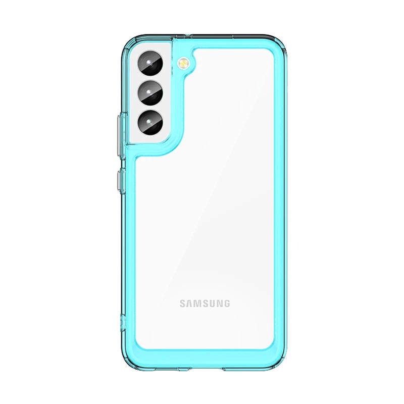 For Samsung S24 Ultra Case Cover Samsung Galaxy S24 S23 Ultra Plus Shockproof Clear Transparent Colour Fundas Samsung S24 Ultra