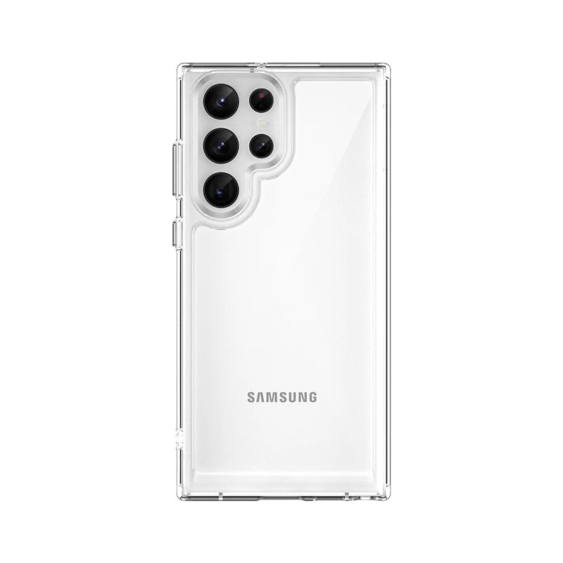 For Samsung S24 Ultra Case Cover Samsung Galaxy S24 S23 Ultra Plus Shockproof Clear Transparent Colour Fundas Samsung S24 Ultra
