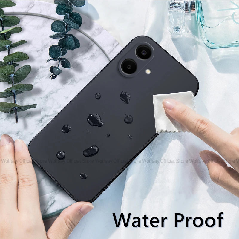 For Samsung Galaxy A06 Case For Samsung Galaxy A06 Cover Funda Shockproof Liquid Silicone TPU Phone Cover For Samsung Galaxy A06