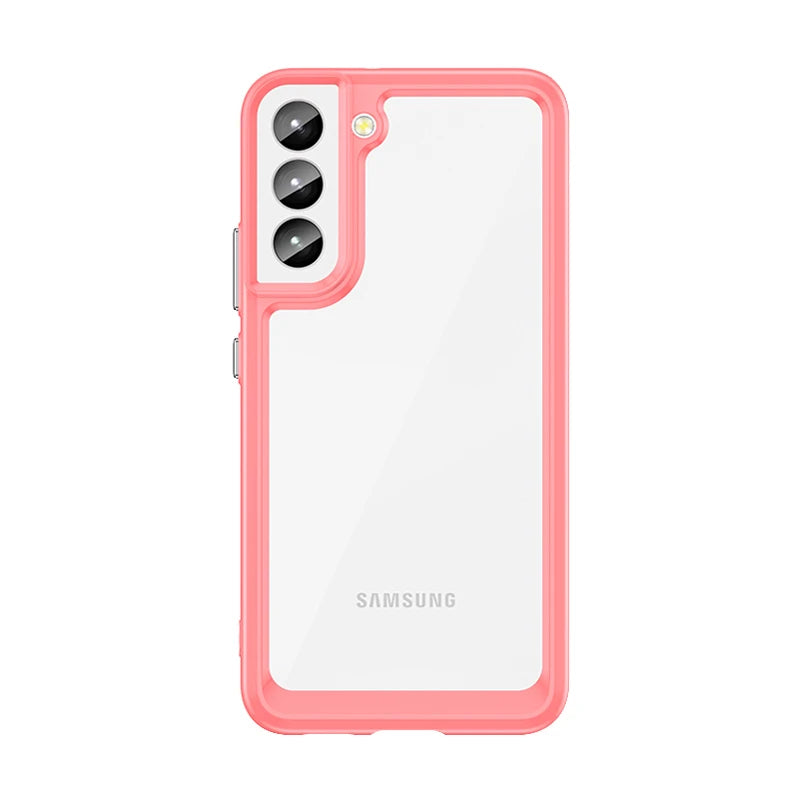 For Samsung S24 Ultra Case Cover Samsung Galaxy S24 S23 Ultra Plus Shockproof Clear Transparent Colour Fundas Samsung S24 Ultra