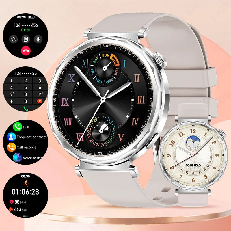 LIGE 2025 Smart Watch Ladies Full Touch Screen Sports Fitness Watch IP68 Waterproof Bluetooth For Android iOS Smartwatch Female