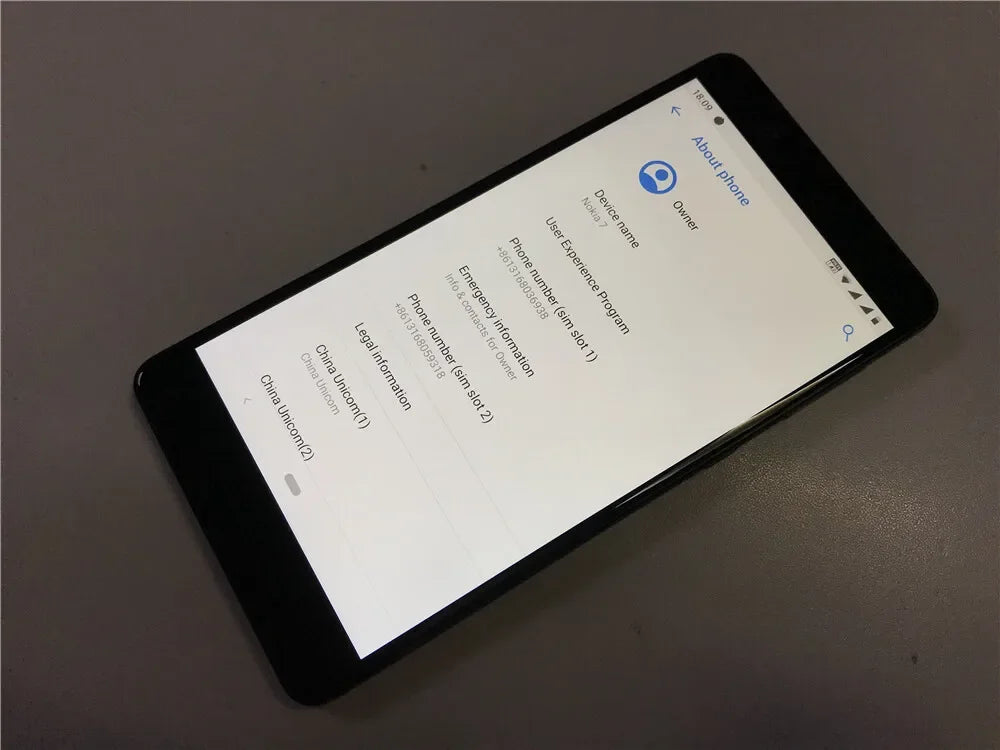 Nokia 7 4G Smartphone 5.2 Inches 4G 64G 16MP Camera  Dual SIM Android Smartphone Unlocked Used Phone