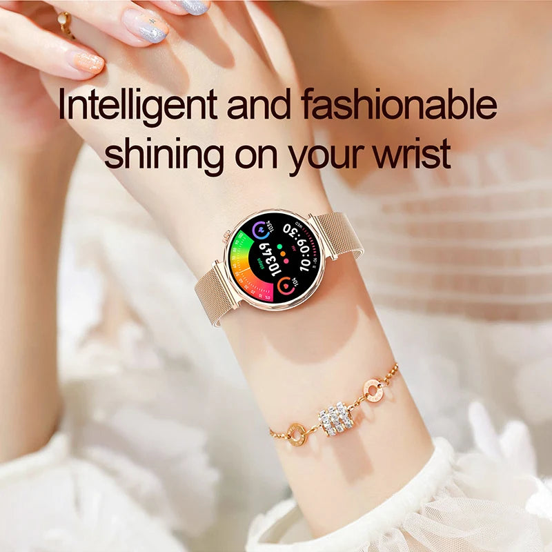 LIGE 2025 Smart Watch Ladies Full Touch Screen Sports Fitness Watch IP68 Waterproof Bluetooth For Android iOS Smartwatch Female